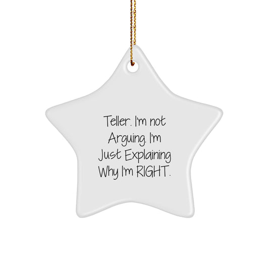 For Him Keepsake Christmas Ornament Gift Teller Quote Bright - Image 1