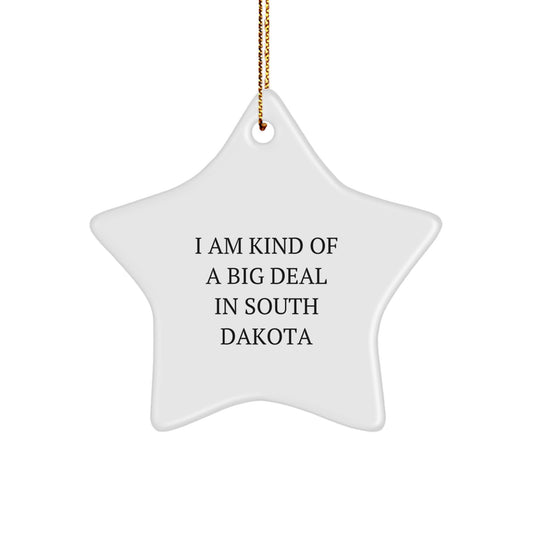 Funny Gifts from South Dakota for Christmas Star Ornament I Am Kind Of A Prime Selection In South Dakota for South Dakota Enthusiasts - Image 1