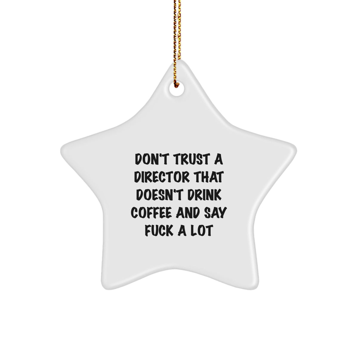 Director Star Christmas Ornament Idea Gift for Coworkers Office Team - Image 1