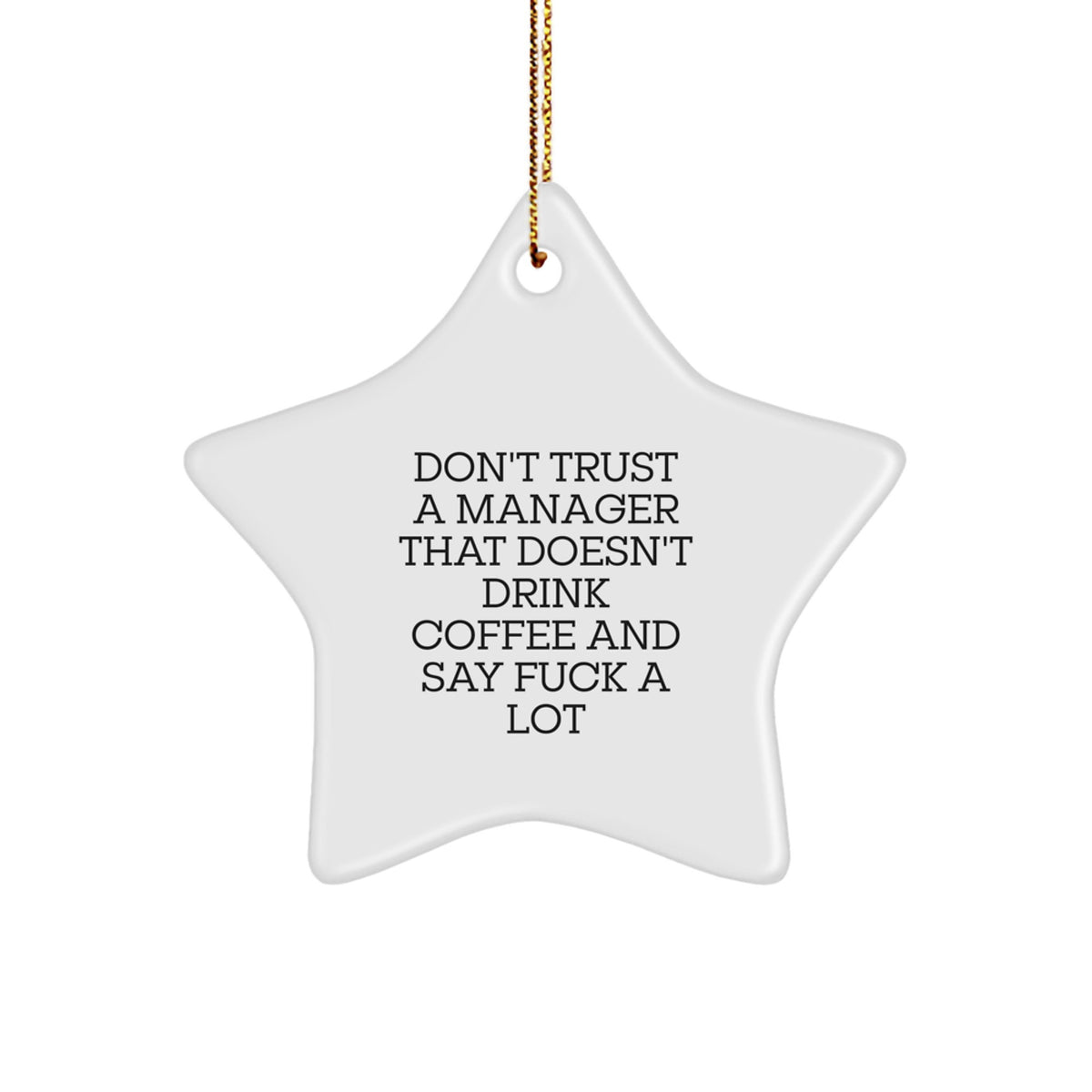 Manager Christmas Ornament Surprise Unique Idea for Coworkers Gift - Image 1