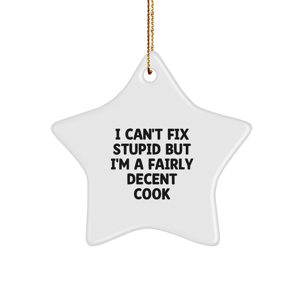 Cook Star Ornament Keepsake for Him – Heartwarming Christmas Gift - Image 1