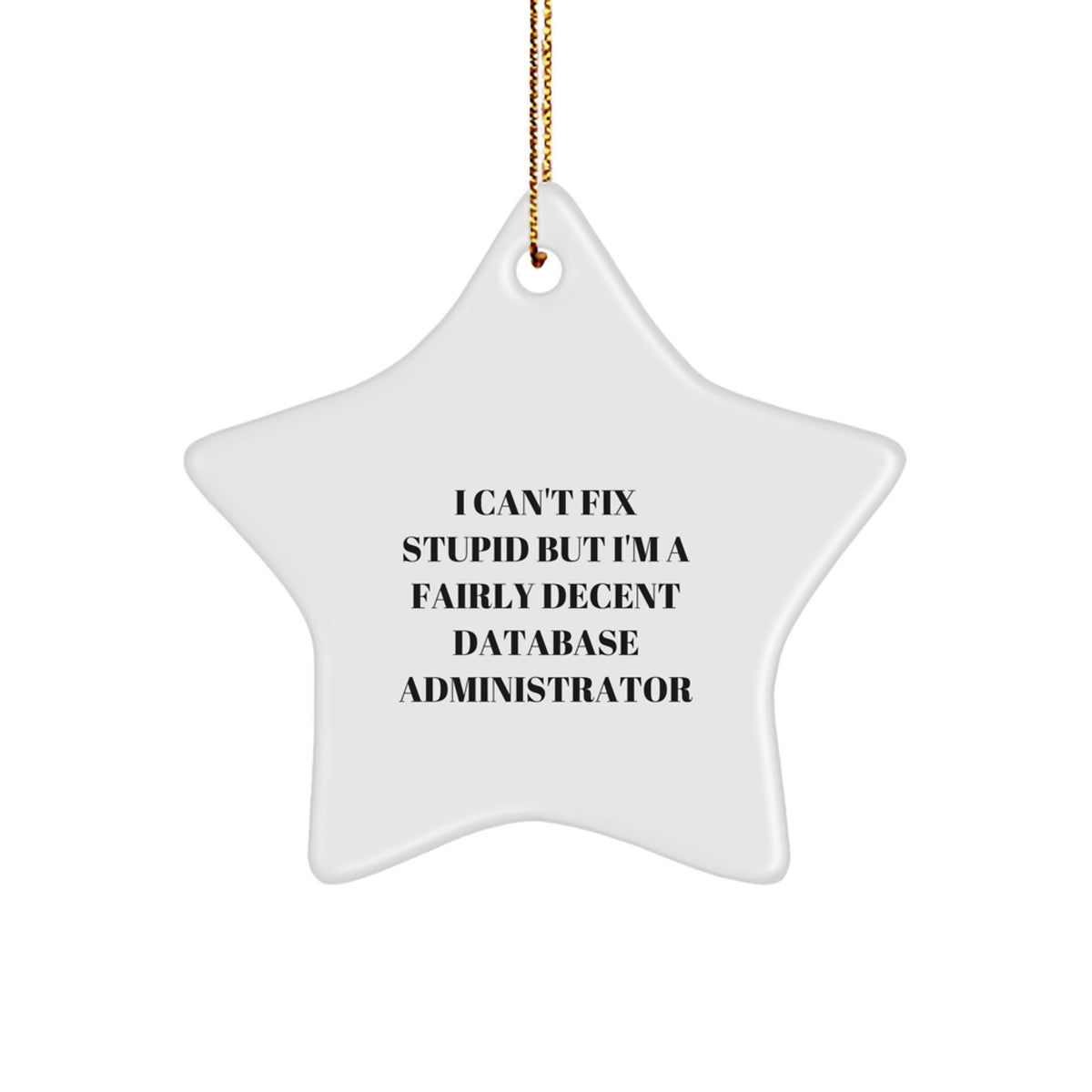 Database Administrator Keepsake Christmas Ornament for Him Gift - Image 1
