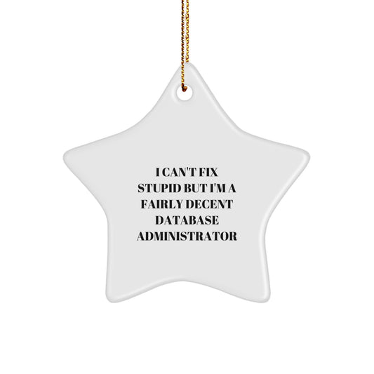 Database Administrator Keepsake Christmas Ornament for Him Gift - Image 1