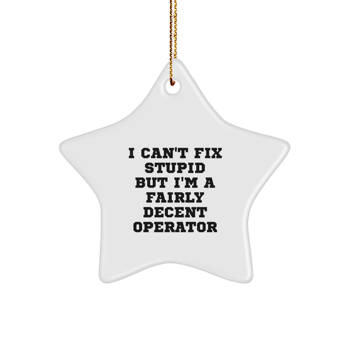 Operator Favorite Star Ornament for Kids Holiday Christmas Gift - Image 1