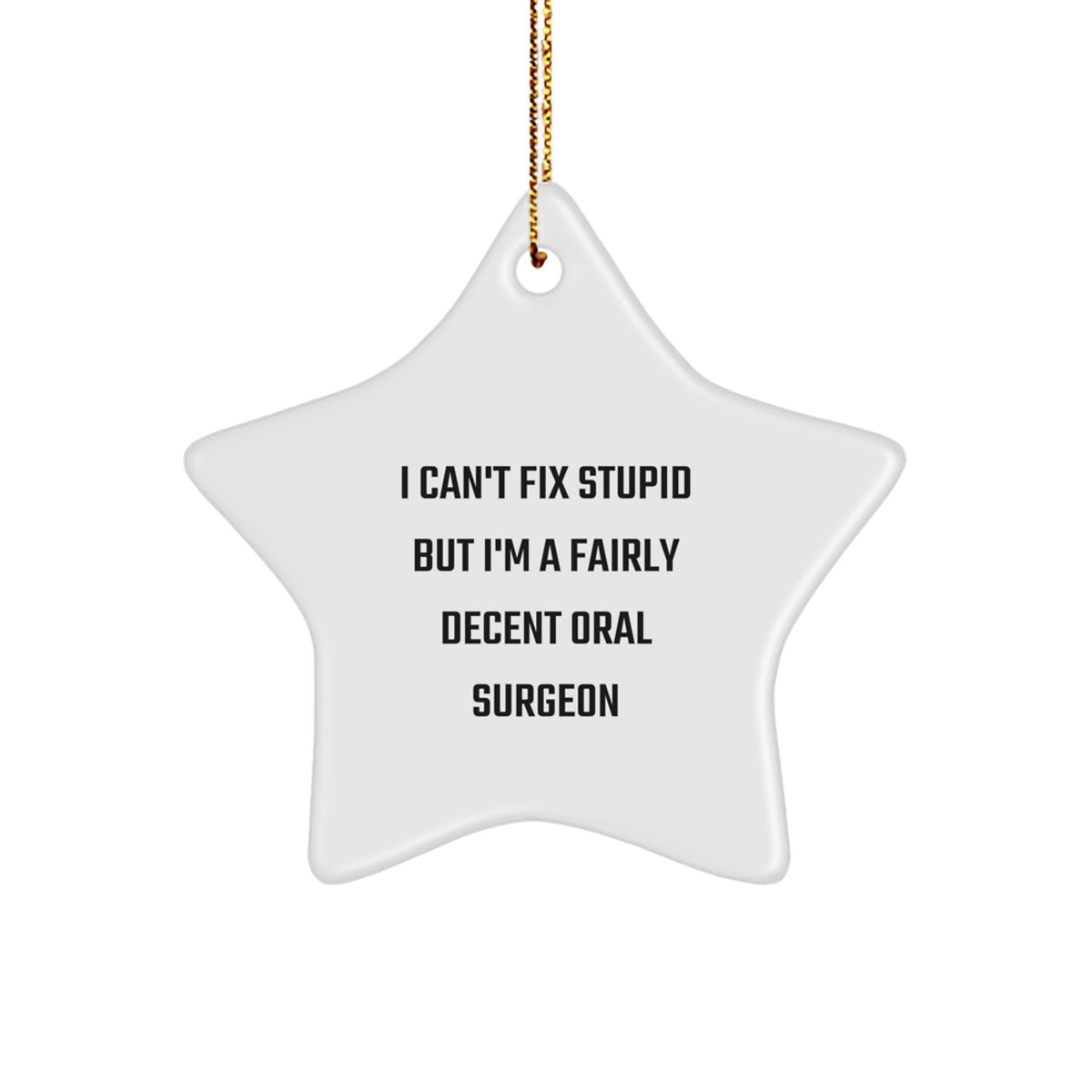 Oral Surgeon Keepsake Christmas Ornament for Him Gift - Image 1