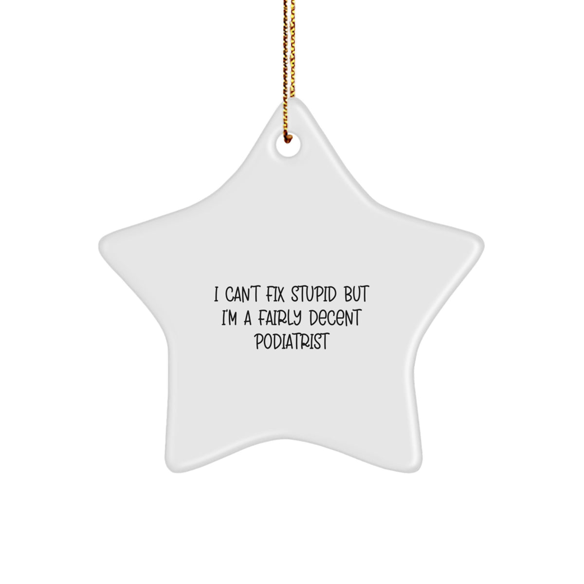 Family Podiatrist Star Christmas Ornament Holiday Gift For Everyone - Image 1