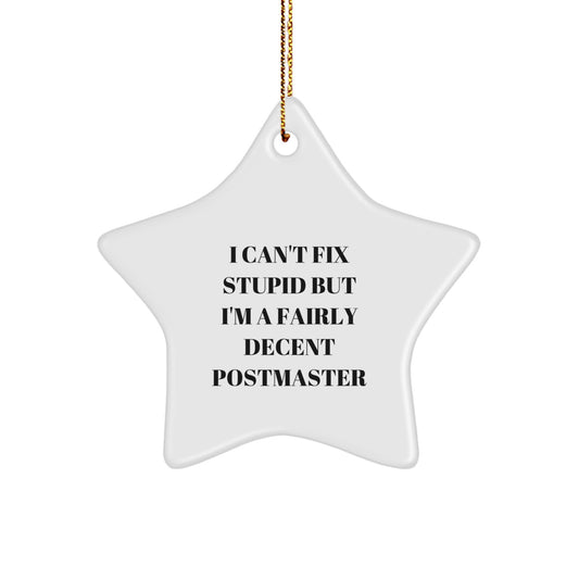 Postmaster Keepsake Christmas Ornament for Him Gift - Image 1
