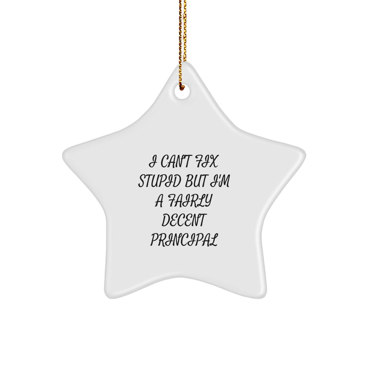 Family Treasure Christmas Unique Gift Principal Star Ornament – I Can't Fix - Image 1