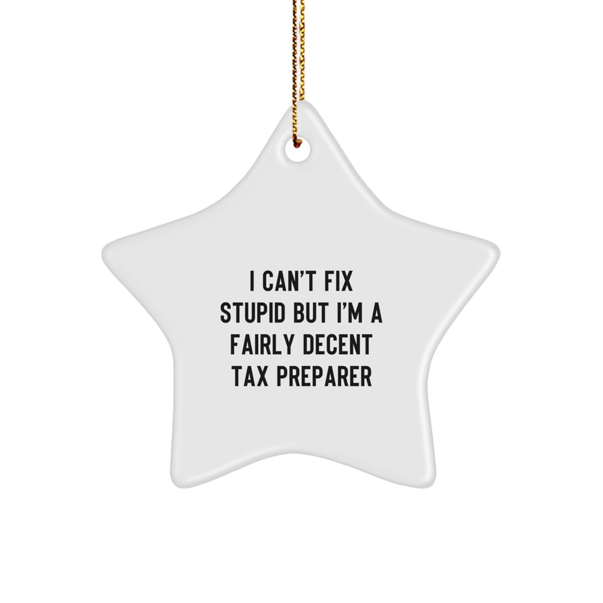 Tax Preparer Christmas Ornament Gift A Treasure For Family - I Can't Fix - Image 1
