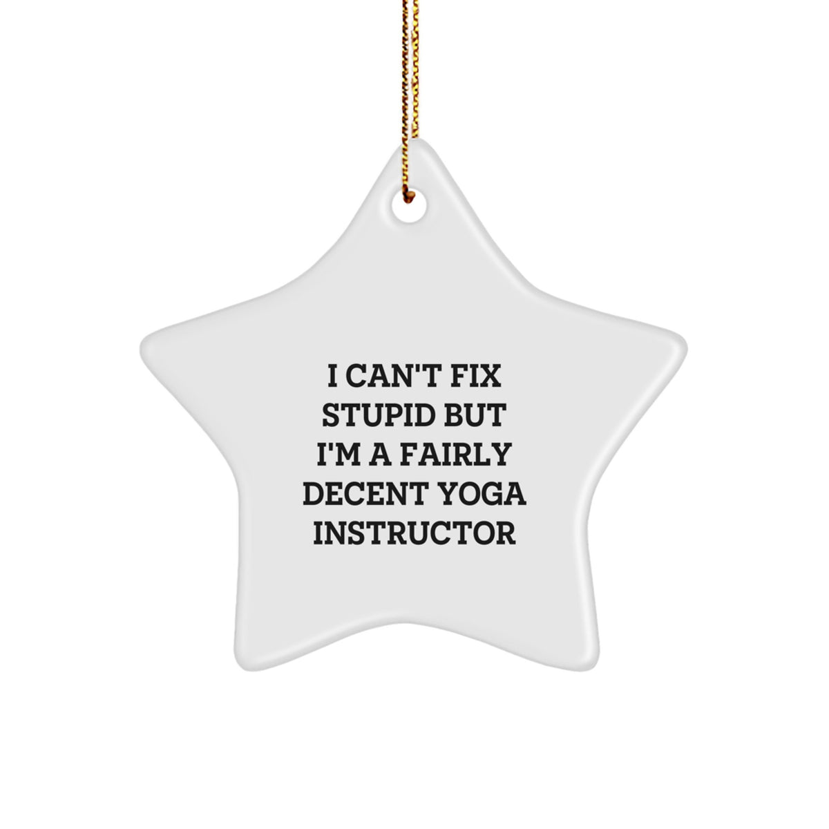 Christmas Gift for Her Yoga Instructor Star Ornament Present - Image 1