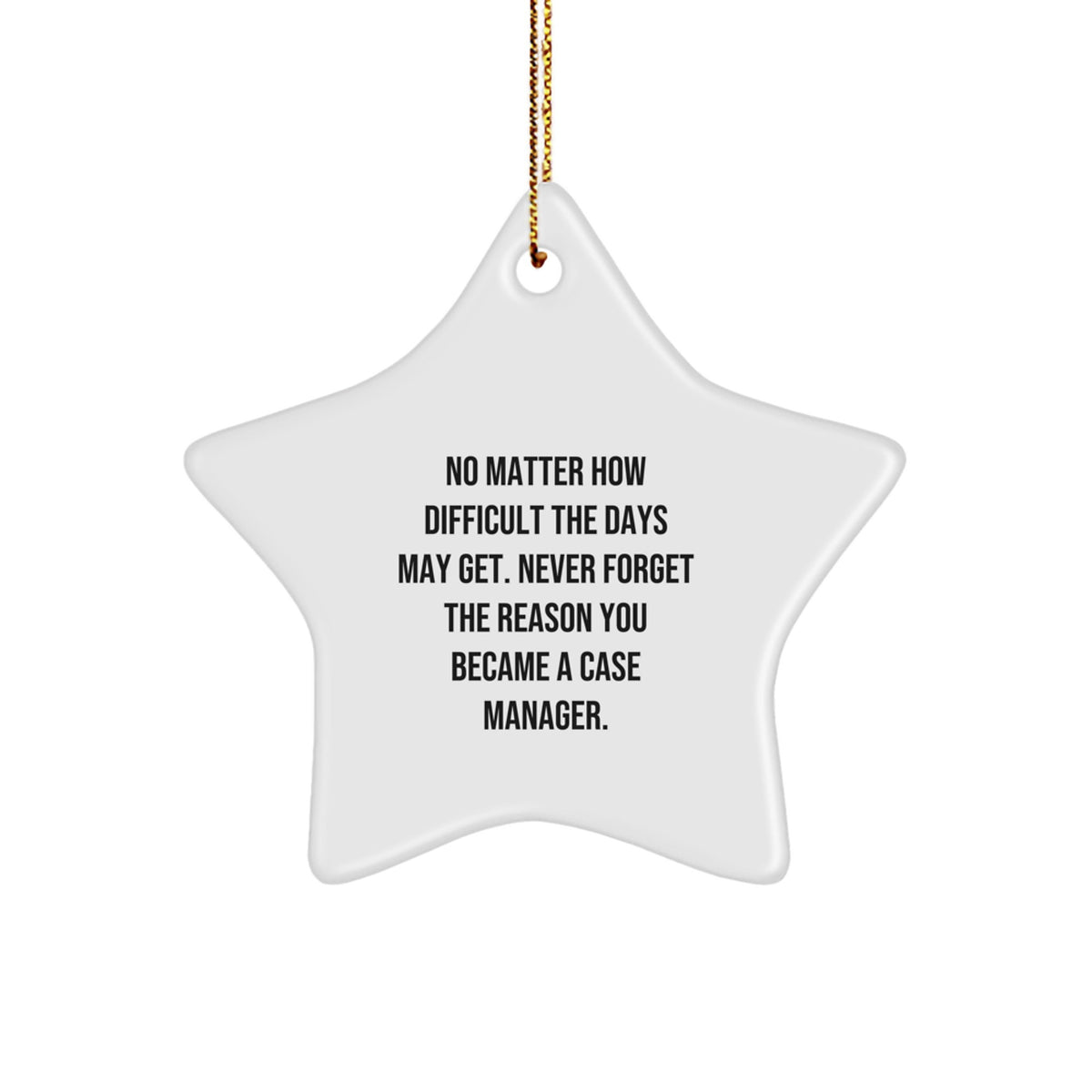 Case Manager Christmas Ornament Gift for Family - Treasure, Never Forget - Image 1