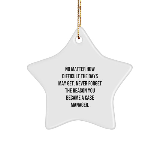 Case Manager Christmas Ornament Gift for Family - Treasure, Never Forget - Image 1