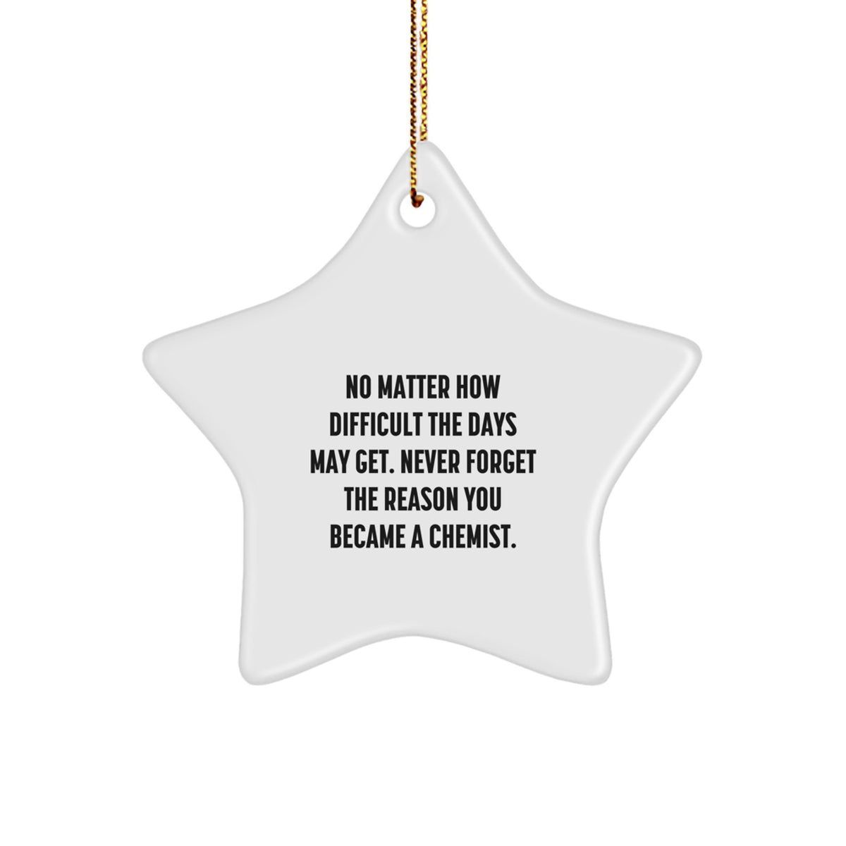 Christmas Gift for Her Inspiring Chemist Christmas Ornament Present - Image 1
