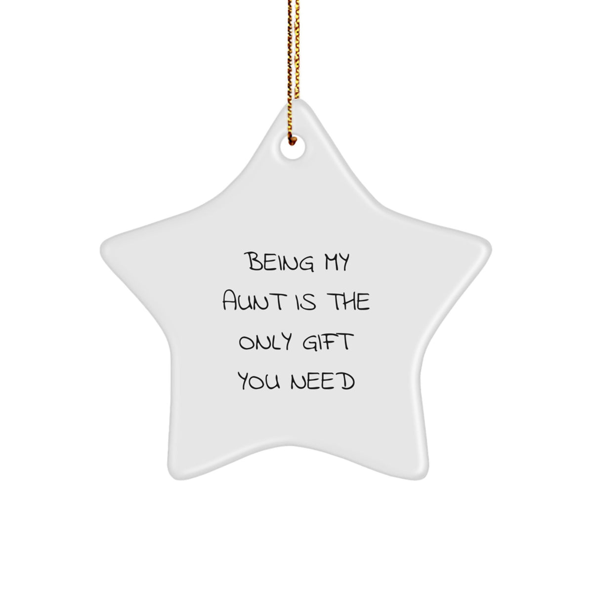 Christmas Ornament for a Wife Being My Aunt Is The Only Gift You Need - Image 1
