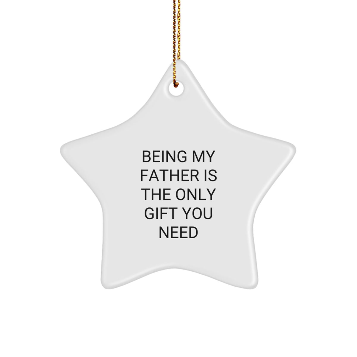 Father Star Christmas Ornament Gift for a Sibling – Being My Father - Image 1