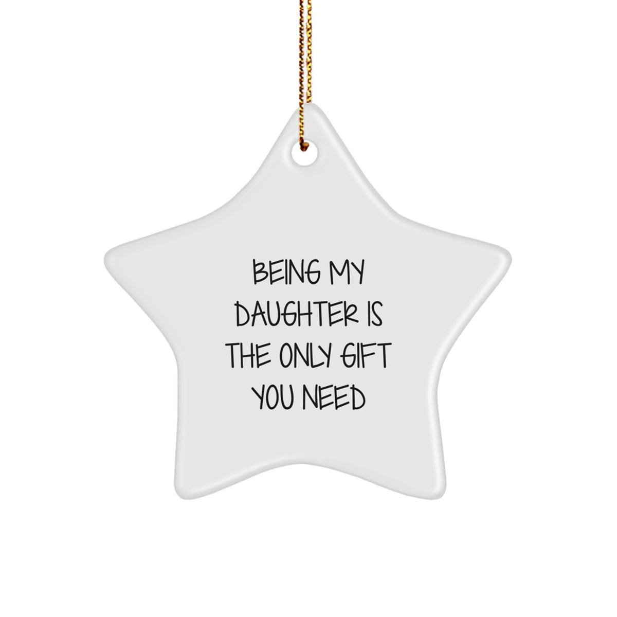 Favorite Daughter Star Ornament Christmas Gift for a Sister - Image 1