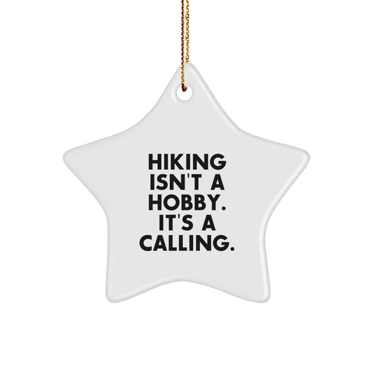 Funny Hiking Quotes Star Ornament Gifts from Friends for Hiking Lovers - Image 1