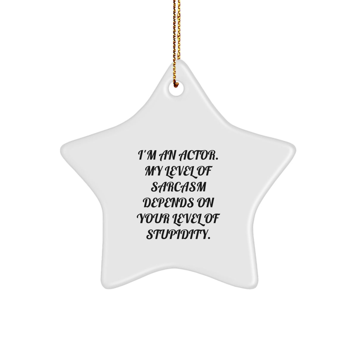 Christmas Tree Gift Actor Keepsake Ornament for Her Present Deluxe - Image 1