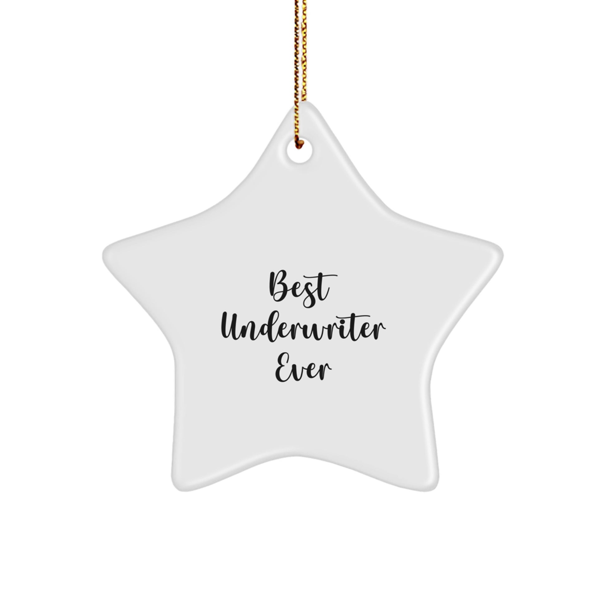 Funny Star Ornament Gifts from Underwriter Friends and Family for Men and Women Best Underwriter Ever Christmas Unique Gifts - Image 1