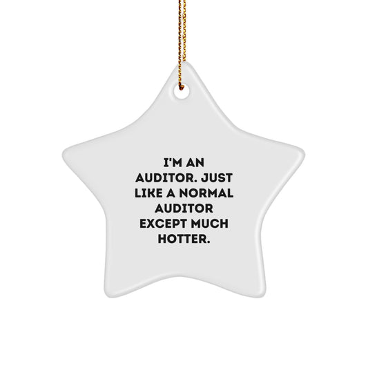 Funny Auditor Gifts Christmas Star Ornament for Men Women Coworkers Friends Family from Auditor - Image 1