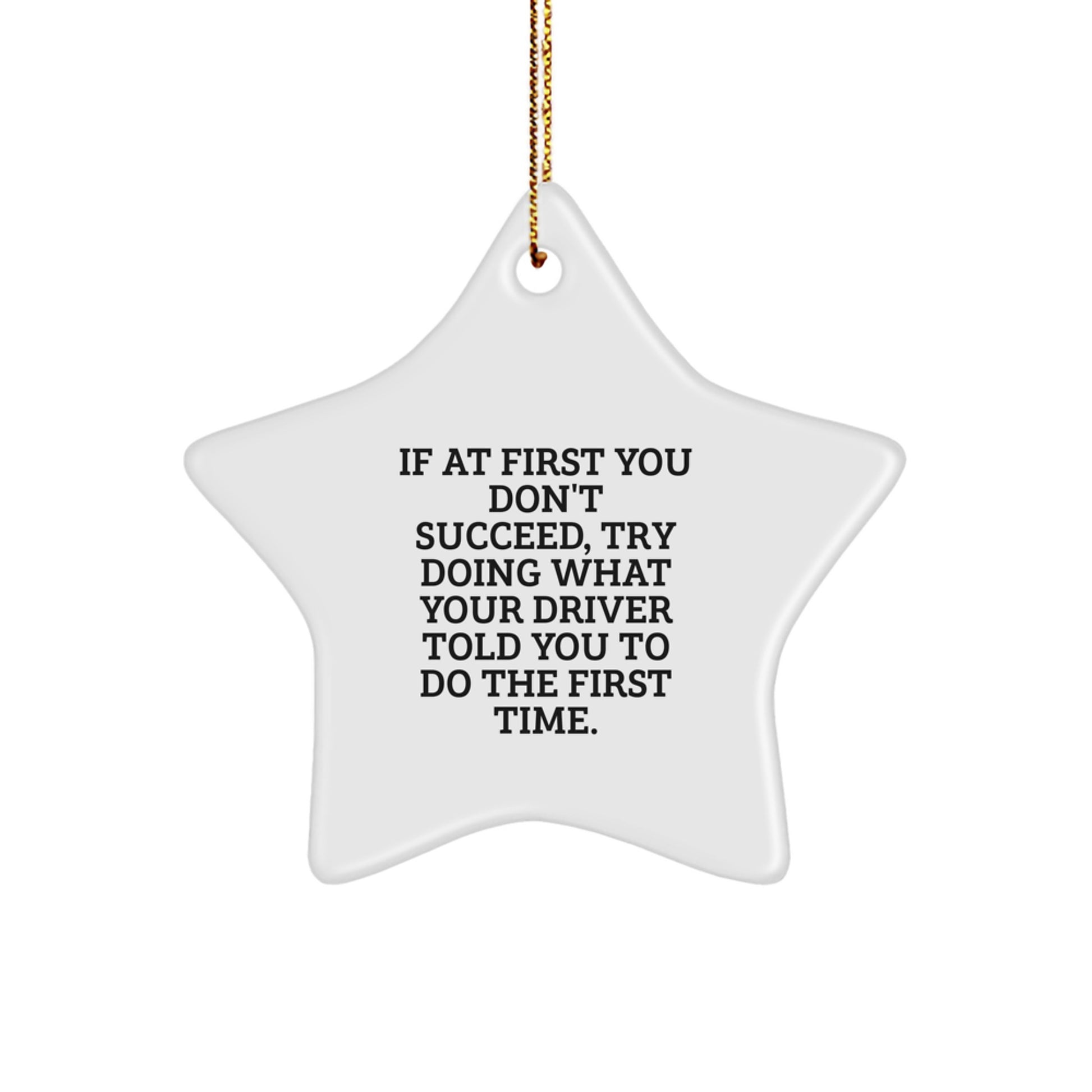 Funny Driver Gifts from Men to Friends' Star Ornament for Christmas Unique - Image 1