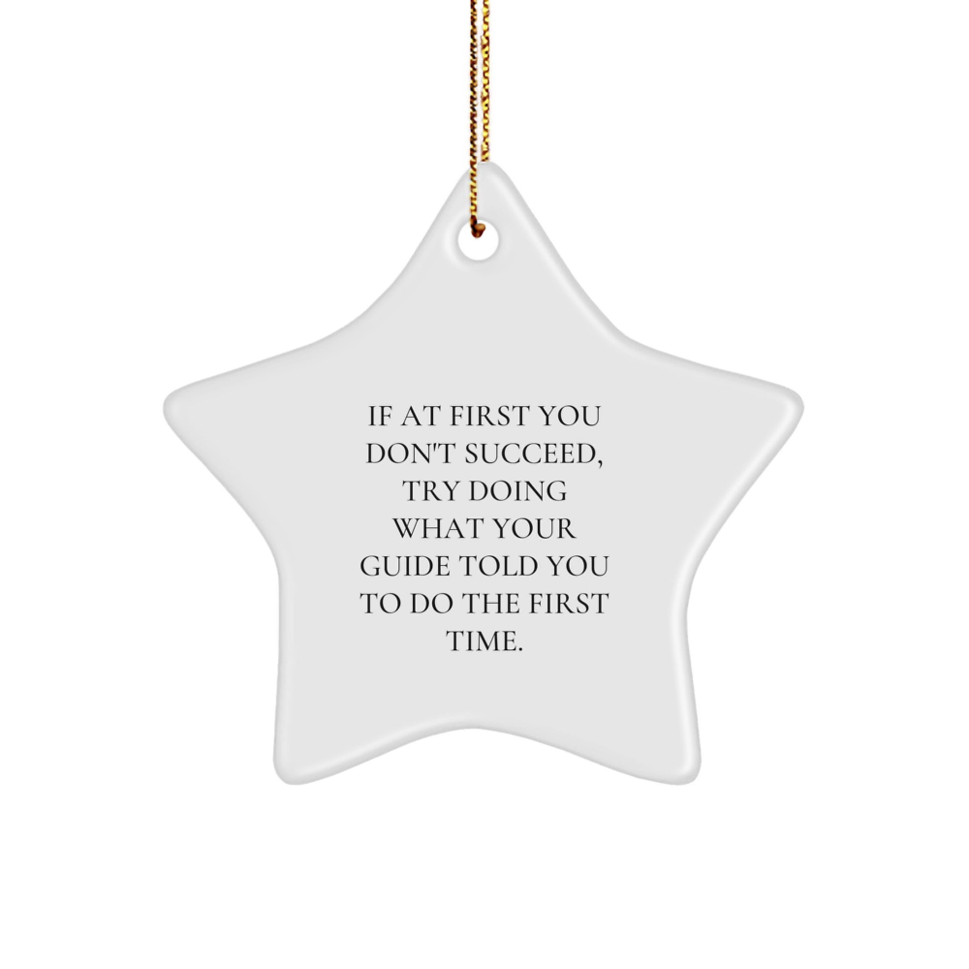 Guide's Wisdom Star Ornament, Gifts from Friends, Funny Quote, Christmas Unique Gifts for Guide - Image 1