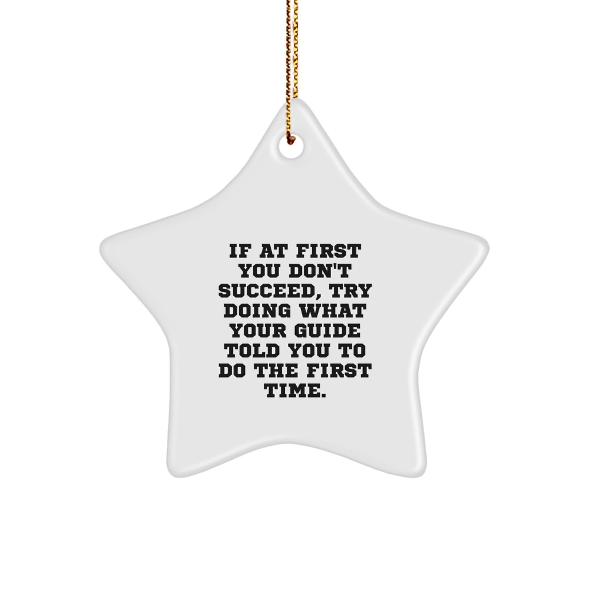 Guide's Sassy Star Ornament, Gifts from Friends to Guide, for Christmas Cheer - Image 1