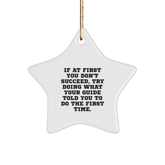 Guide's Sassy Star Ornament, Gifts from Friends to Guide, for Christmas Cheer - Image 1