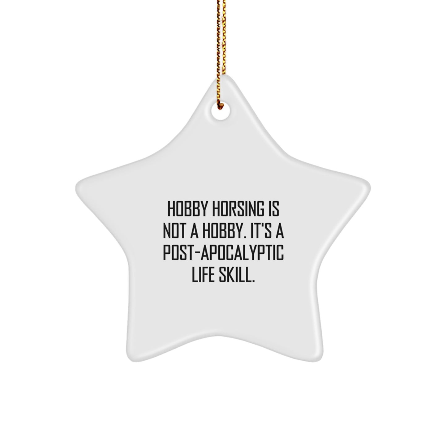 Hobby Horsing Star Ornament Gifts from Family, Friends, or Coworkers for Hobby Horsing Enthusiasts, Men, Women, or Christmas Unique Gifts - Image 1