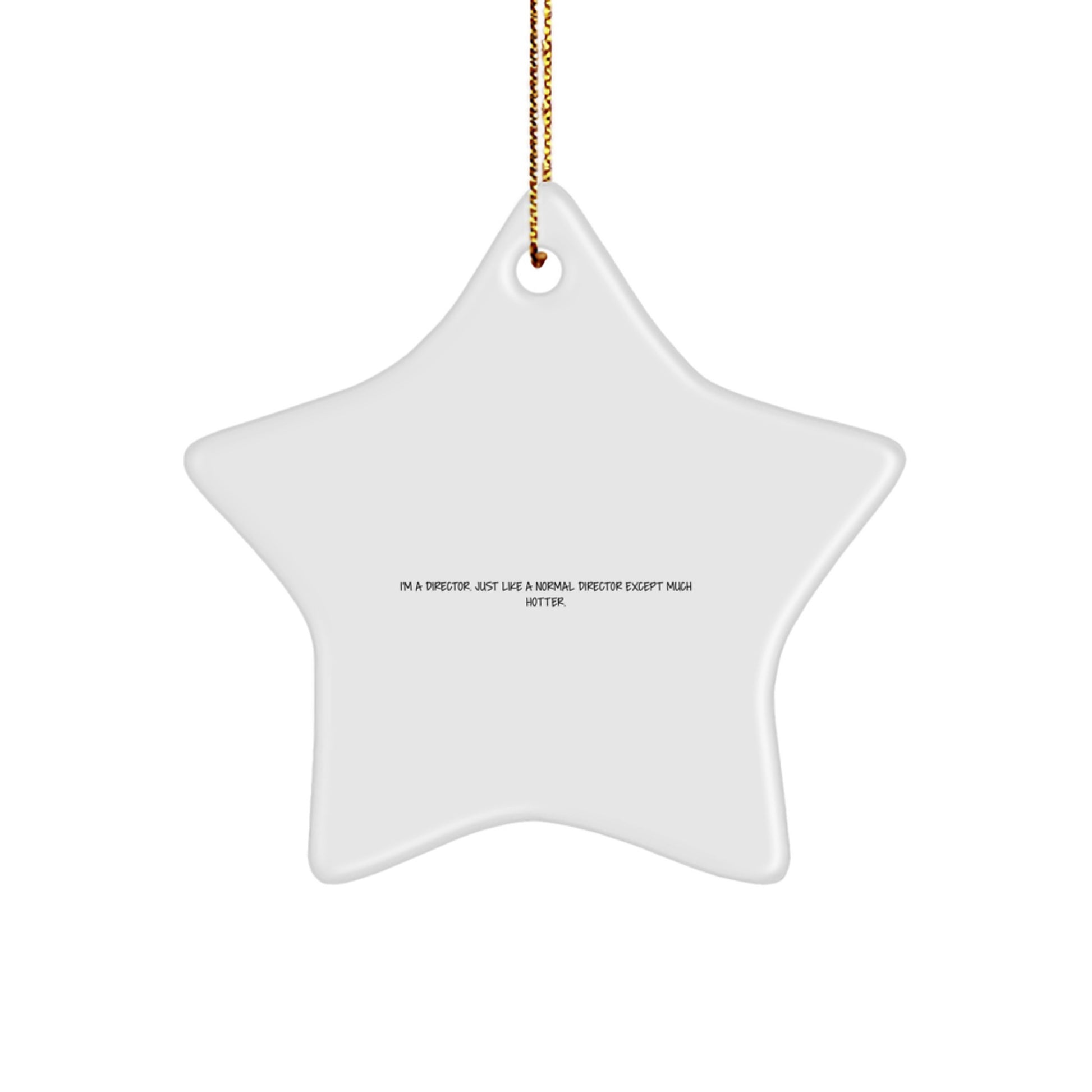 Funny Director Gifts from Friends, Director Star Ornament, I'm A Director Just Like A Normal Director Except Much Hotter Christmas Unique Gifts for Director - Image 1