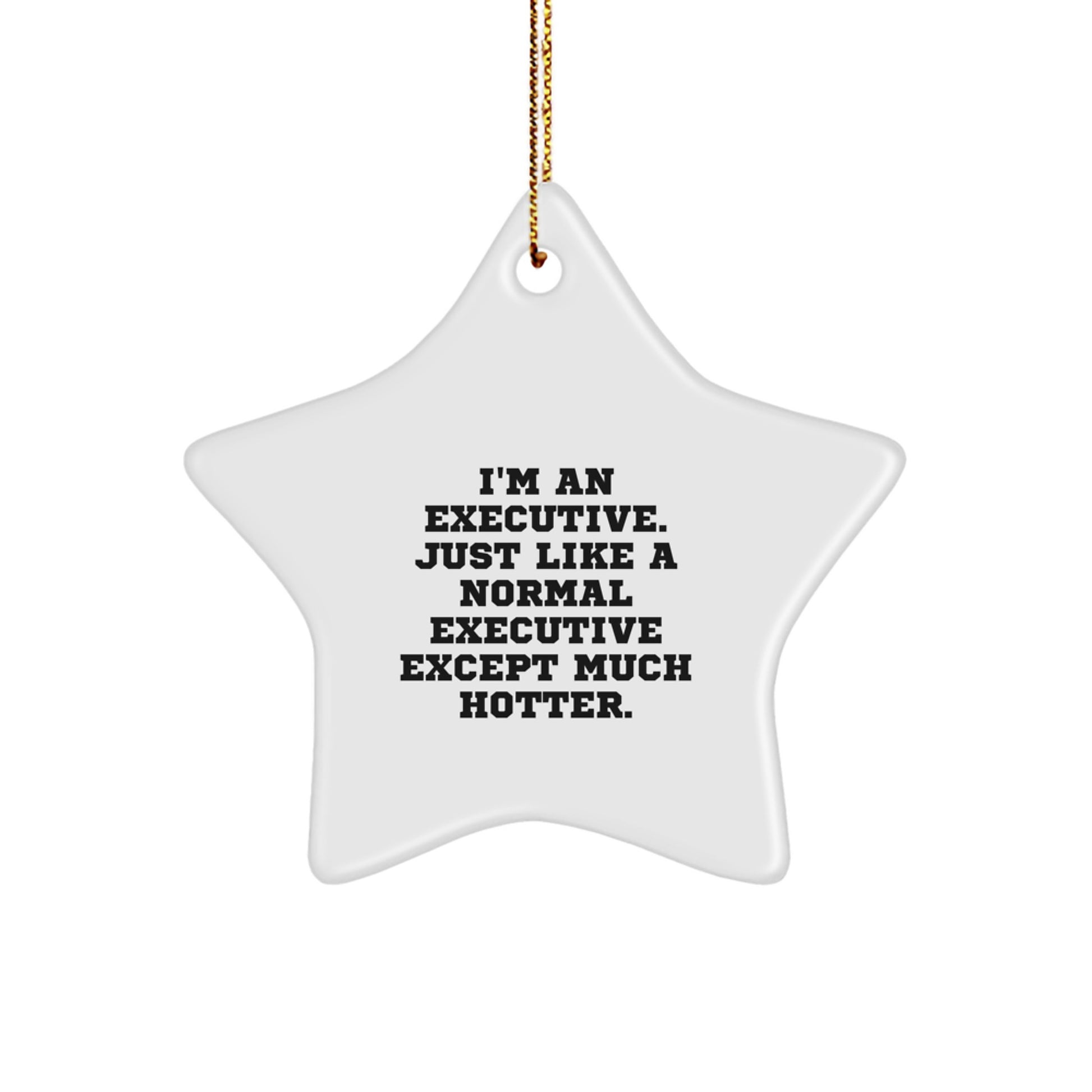 Funny Executive Gifts from Men to Executive Friends and Coworkers, Star Ornament for Christmas Unique Gifts - Image 1