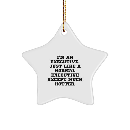 Funny Executive Gifts from Men to Executive Friends and Coworkers, Star Ornament for Christmas Unique Gifts - Image 1
