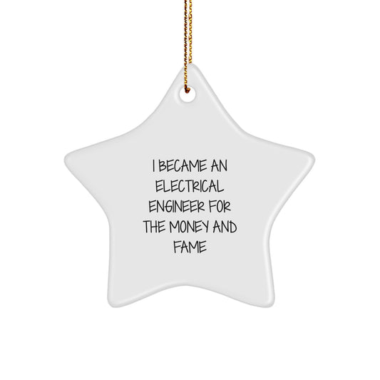 Gifts from Men, Women, or Friends for Electrical Engineers - Cute Star Ornament for Christmas Unique Gifts - Image 1
