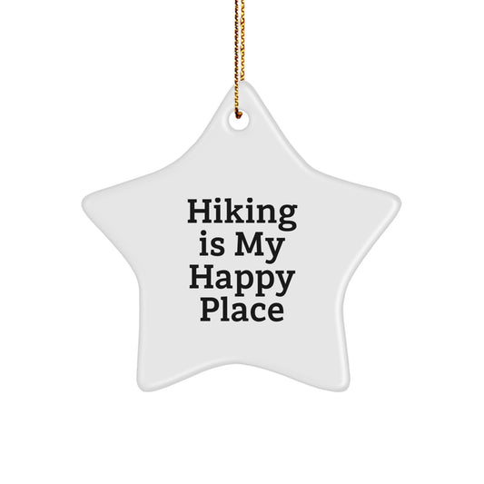 Christmas Holiday Gift for Her Hiking Star Ornament Present Bright - Image 1