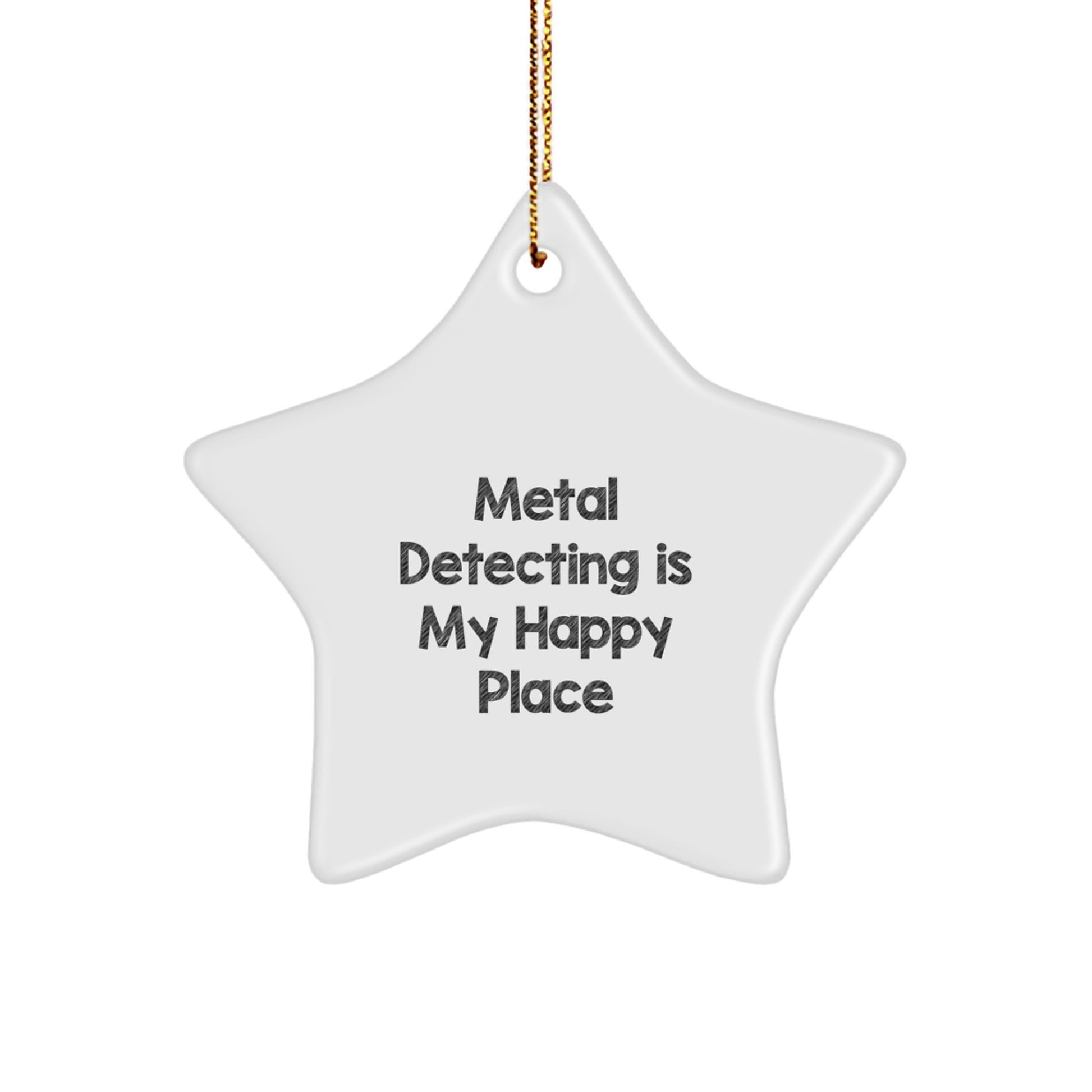 Funny Metal Detecting Star Ornament Gifts from Friends and Family for Christmas - Image 1