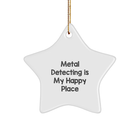 Funny Metal Detecting Star Ornament Gifts from Friends and Family for Christmas - Image 1