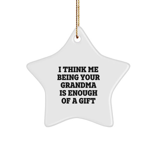 Cute Grandma Star Ornament Gifts from Family for Grandma Christmas Unique - Image 1