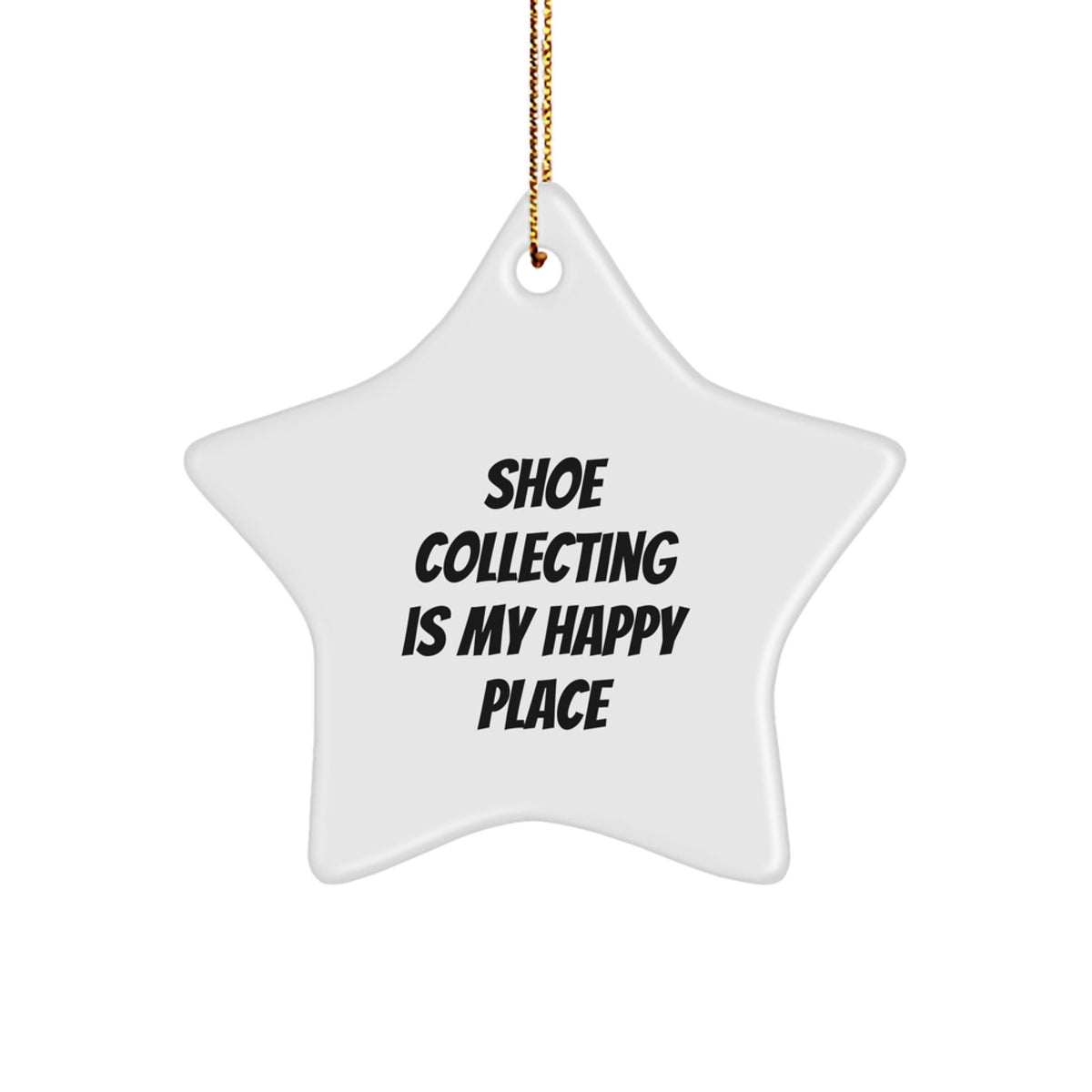 Christmas Unique Gift Shoe Collecting Star Ornament for Her My Happy Place - Image 1
