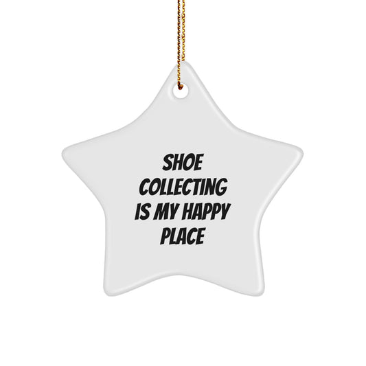 Christmas Unique Gift Shoe Collecting Star Ornament for Her My Happy Place - Image 1