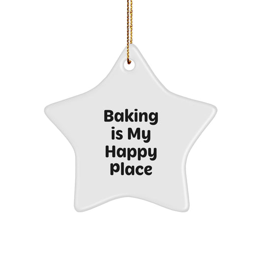 Baking Gifts for Friends, Star Ornament with Funny Quote - Gifts from Family for Baking Lovers, Christmas Unique Gifts - Image 1