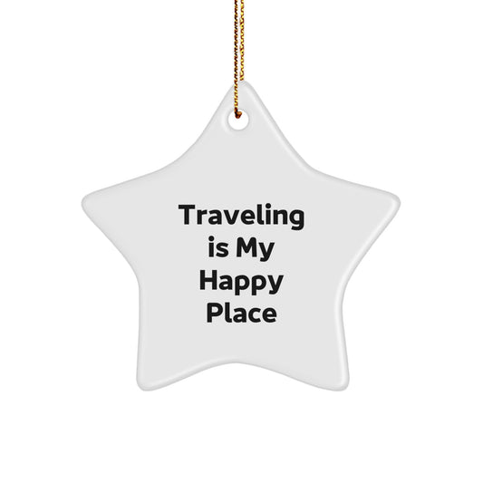 Traveling Star Ornament Gifts from Friends and Family for Traveling Enthusiasts, Inspirational Christmas Star Decoration - Image 1