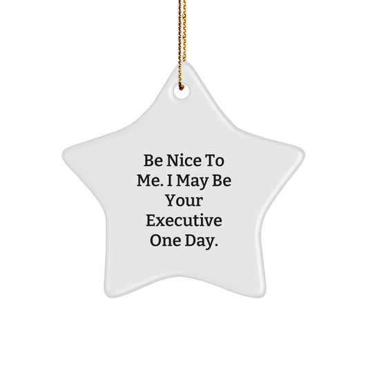 Funny Executive Star Ornaments Gifts from Friends to Executive Men on Christmas Unique Gifts - Image 1