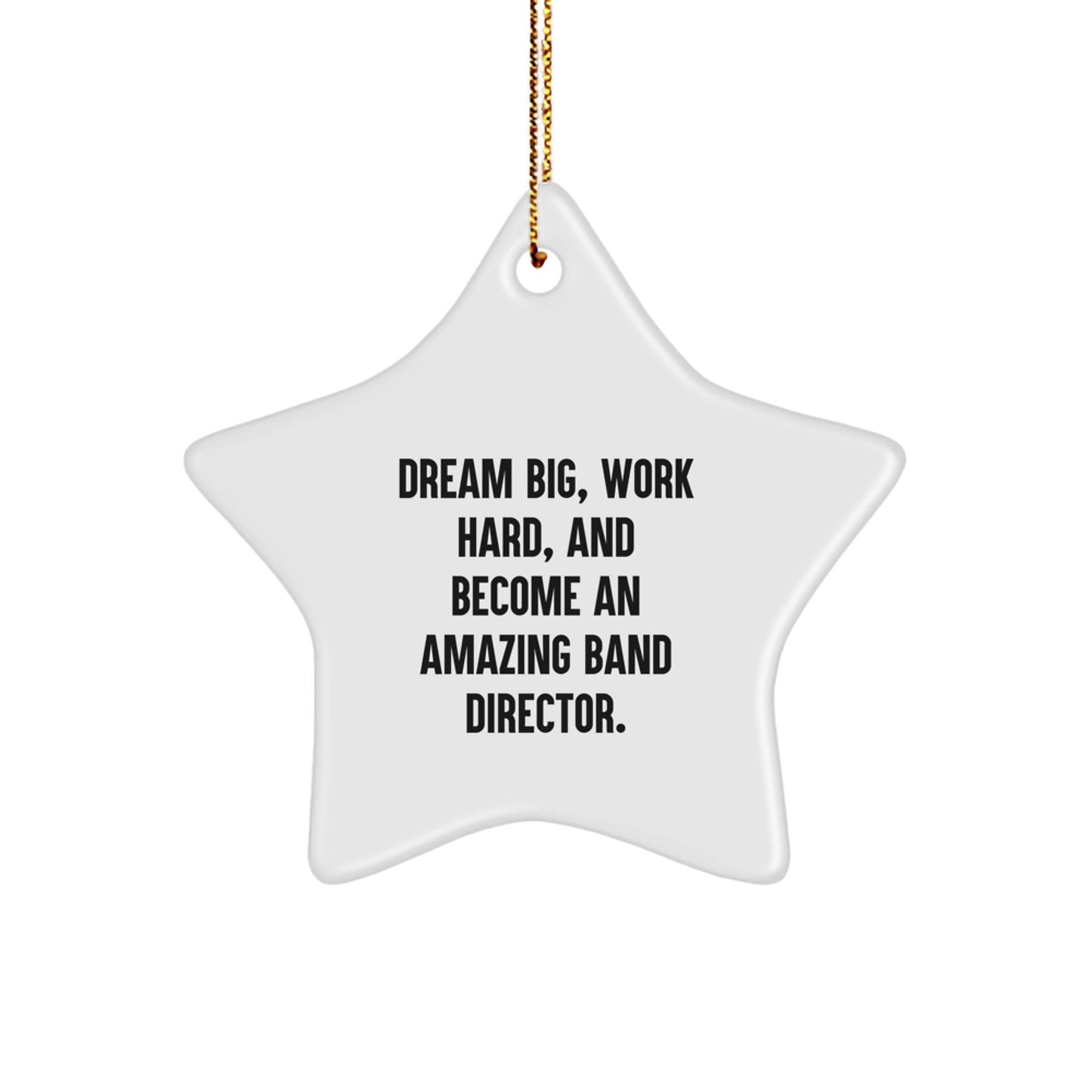 Funny Band Director Star Ornament Gifts from Family, Friends and Coworkers for Him, Gifts for Band Director Men, Inspirational Christmas Unique Gifts - Image 1