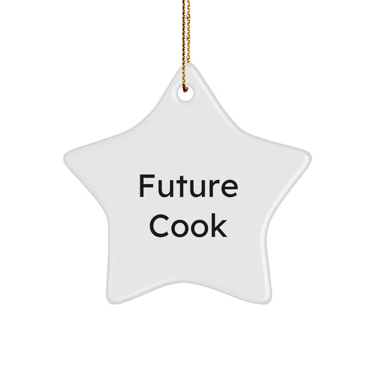 Funny Quote Star Ornament, Gifts for Future Cook, Unique Christmas Unique Gifts from Family to Men, Women, Friends, Coworkers - Image 1