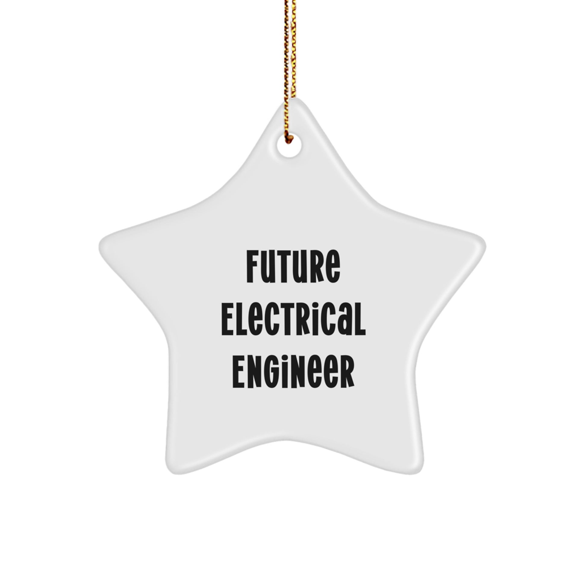 Funny Future Electrical Engineer Star Ornament Gifts from Men to Electrical Engineer Friends - Image 1