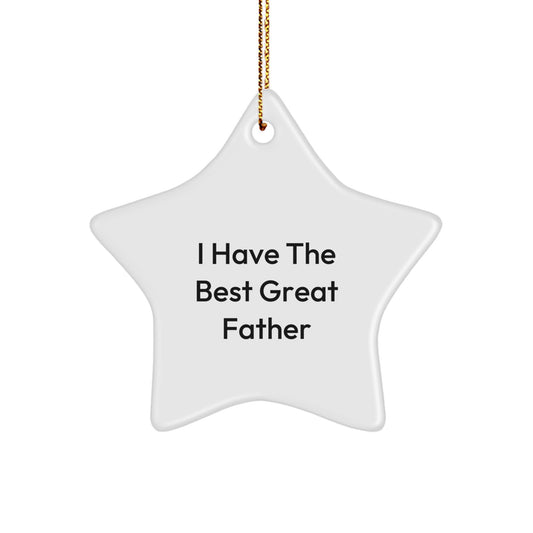 Funny Star Ornaments for Great Fathers Christmas Unique Gift Ideas Men Gifts from Family - Image 1