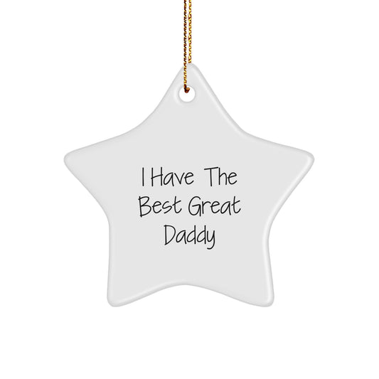 Funny Daddy Star Ornament Gifts from Family for Men Great Christmas Unique Presents - Image 1