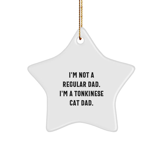 Funny Tonkinese Cat Star Ornament Gift for Friends - Novelty Christmas - Image 1