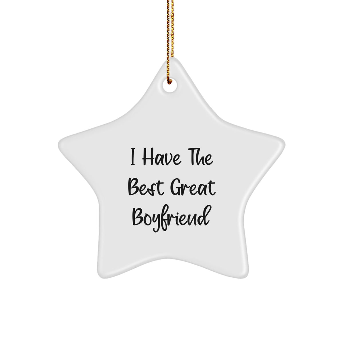Boyfriend Keepsake Christmas Star Ornament for Him Gift Bright Vivid - Image 1