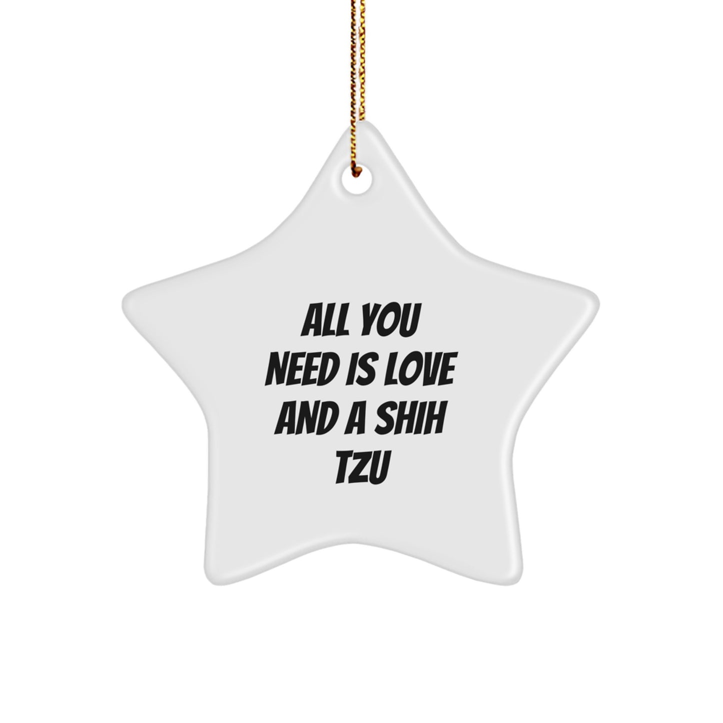 Shih Tzu Dog Christmas Star Ornament Gifts from Loved Ones for Fans - Image 1